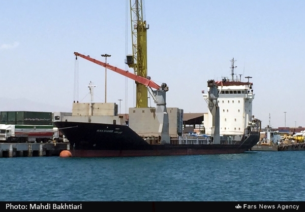 کشتی «کاروان نجات» ایران در راه یمن+عکس