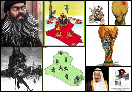 رونمایی از برترین کاریکاتور ضد تروریستی ورزشی جهان