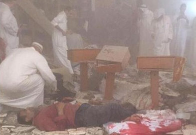 24 کشته در انفجار تروریستی در مسجد امام صادق(ع) منطقه «الصوابر» کویت+تصاویر