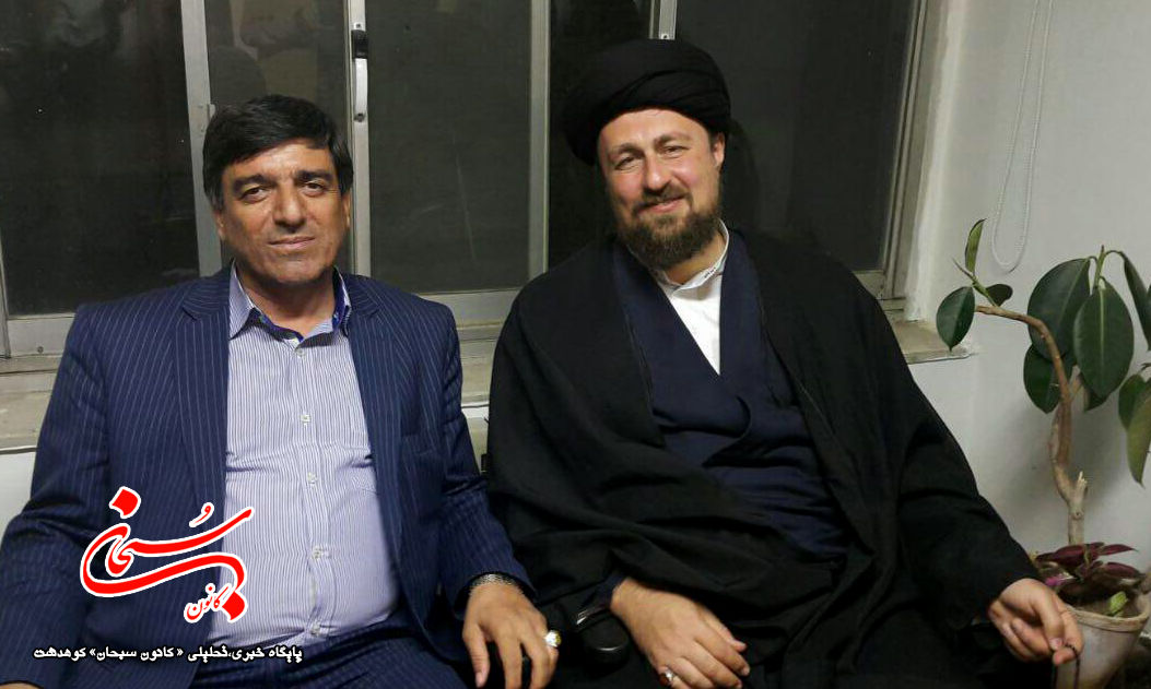 تصاویر محمد آزادبخت و هادی قبادی در کنار سید حسن خمینی