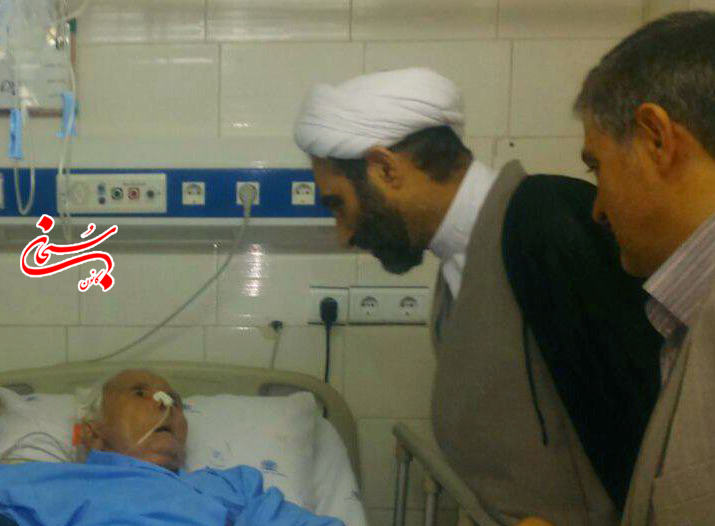 عيادت آيت الله احمد مبلغي و امام جمعه كوهدشت ازحاج قربانعلي قبادي +عکس