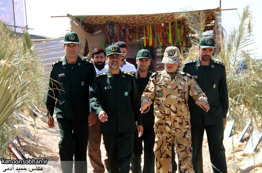 بازدید امیر پاکباز از منطقه بازسازی عملیات  کربلای 2 در کوهدشت