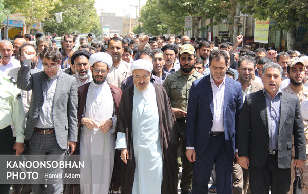 تصاویر راهپیمایی در حمایت از مردم مسلمان فلسطین و میانمار پس از اقامه نماز جمعه کوهدشت