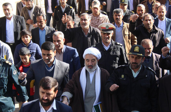 تظاهرات ضد آمریکایی ــ صهیونیستی در کوهدشت هم زمان با سراسر کشور برگزار شد