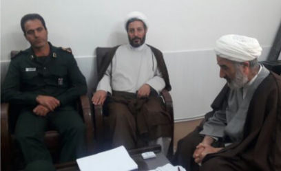 دیدار صمیمی سرهنگ کرم کونانی فرمانده جدید سپاه ناحیه کوهدشت با امام جمعه شهرستان