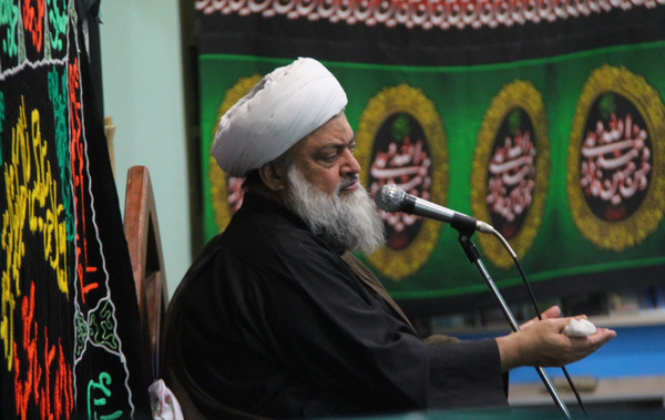 برگزاری شب اول سخنرانی حجت الاسلام ادیب یزدی در مسجد جامع کوهدشت/محرم 97