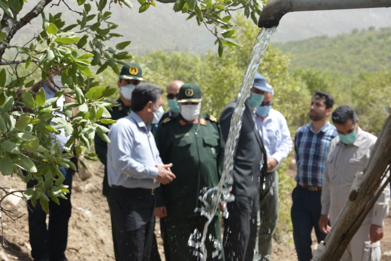 آئین افتتاح پروژه آب رسانی به روستای «سیردر سفلی» همیان از توابع دهستان کوهدشت شمالی