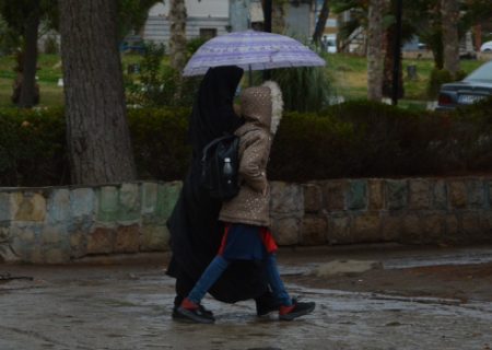 بارش آخرین باران پاییزی در کوهدشت به روایت تصویر