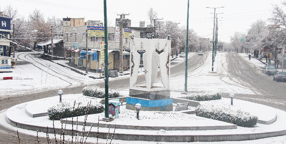 بارش برف زمستانی در کوهدشت