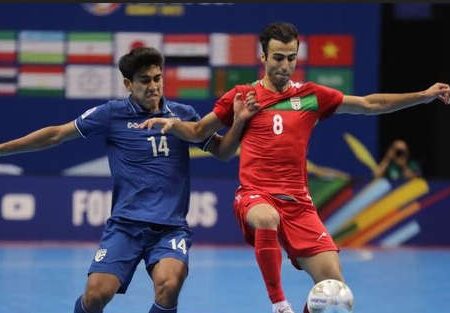 فوتسال قهرمانی آسیا – کویت: صعود مقتدرانه تیم ملی ایران به فینال/ جایزه بهترین بازیکن به ملی پوش لرستانی(کوهدشتی) ایران رسید