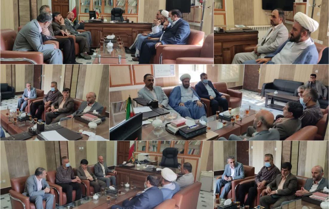دیدار شاهرخی، رئیس سازمان جهاد کشاورزی لرستان با محمد مرادی،فرماندار کوهدشت