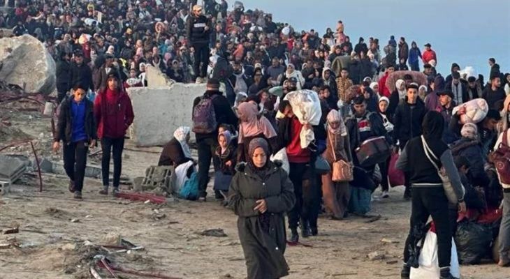 بازگشت ۳۰۰ هزار فلسطینی به شمال غزه