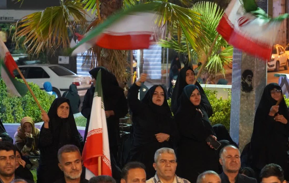 شعرخوانی رضایی در تجمع حماسی موج ۲۲۰ کوهدشت