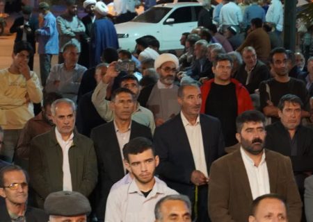 نوای حماسی مداح کوهدشتی در تجمع موج ۲۲۳